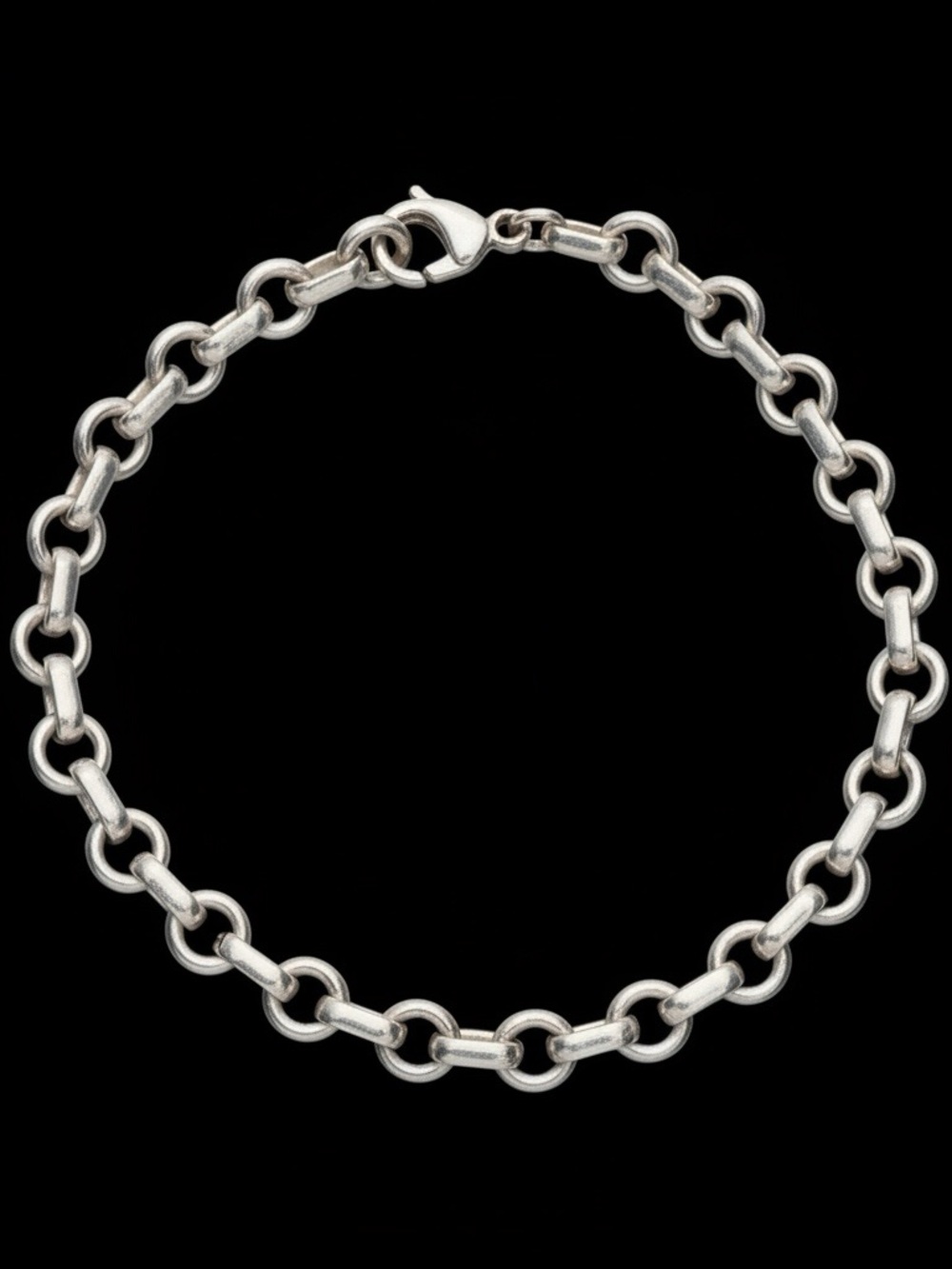 Tiffany & Co. Sterling Donut Link Bracelet - Silver COA included